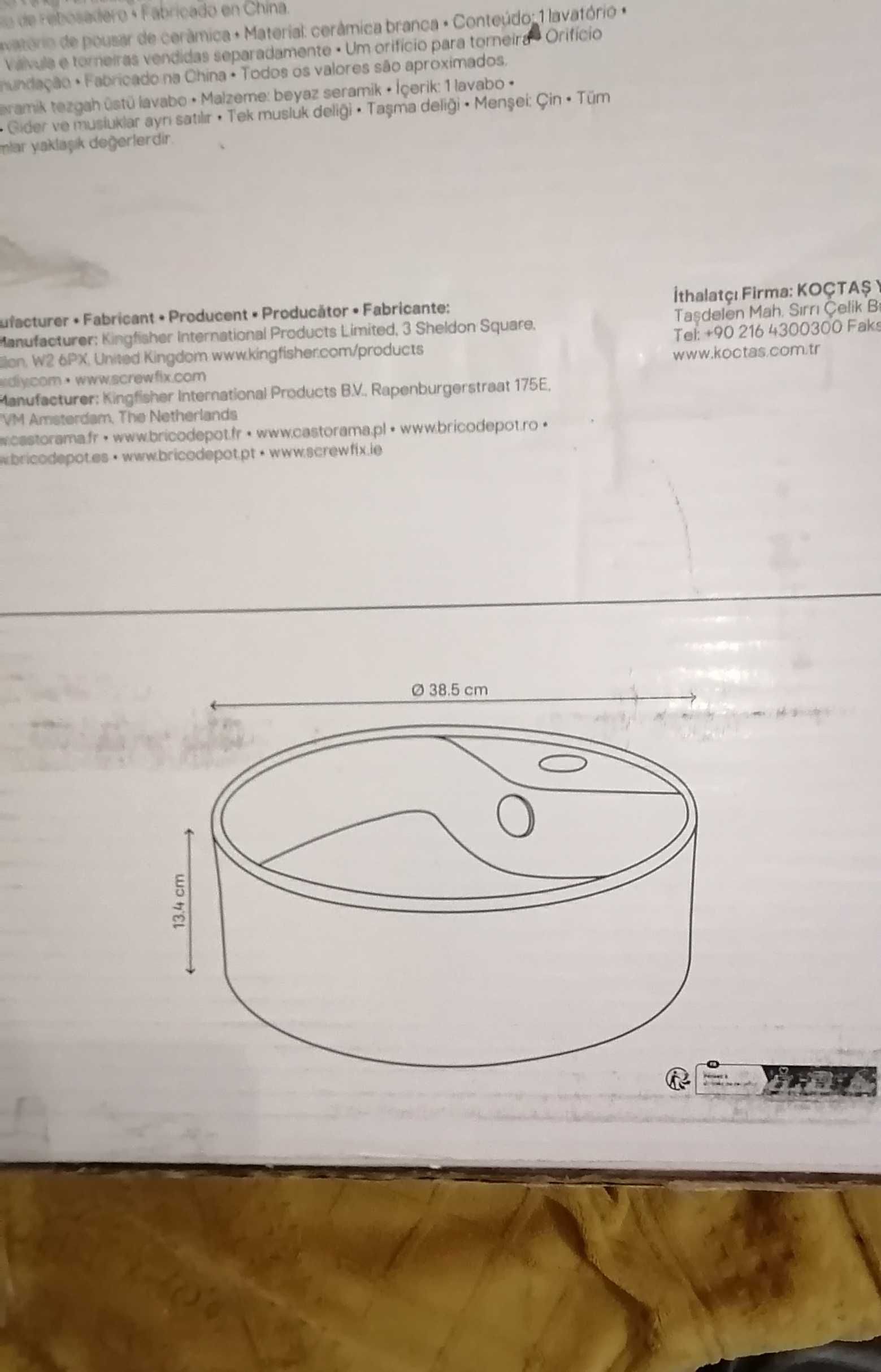 Umywalka nablatowa Nowa