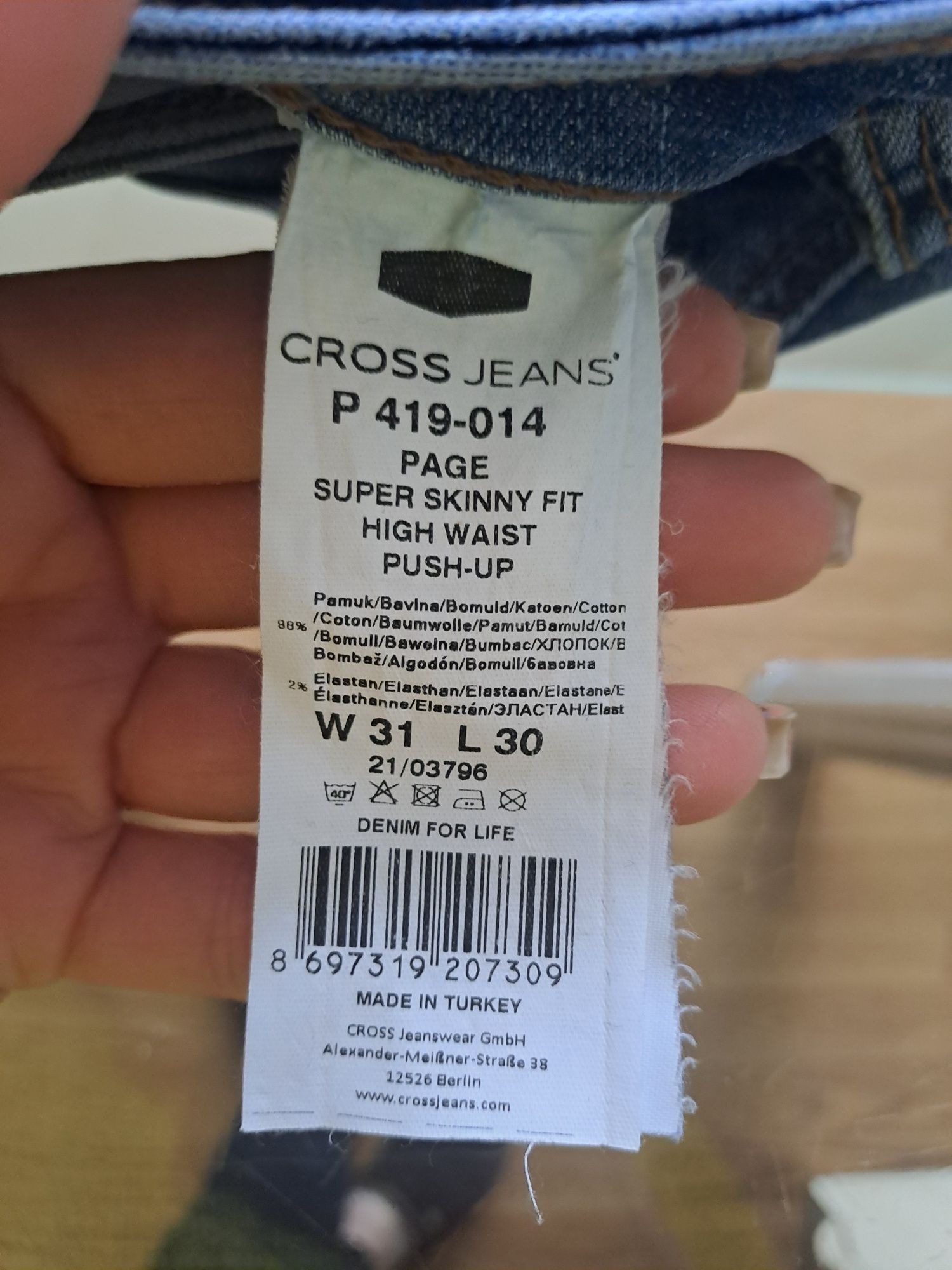 Jeansy marki cross jeans