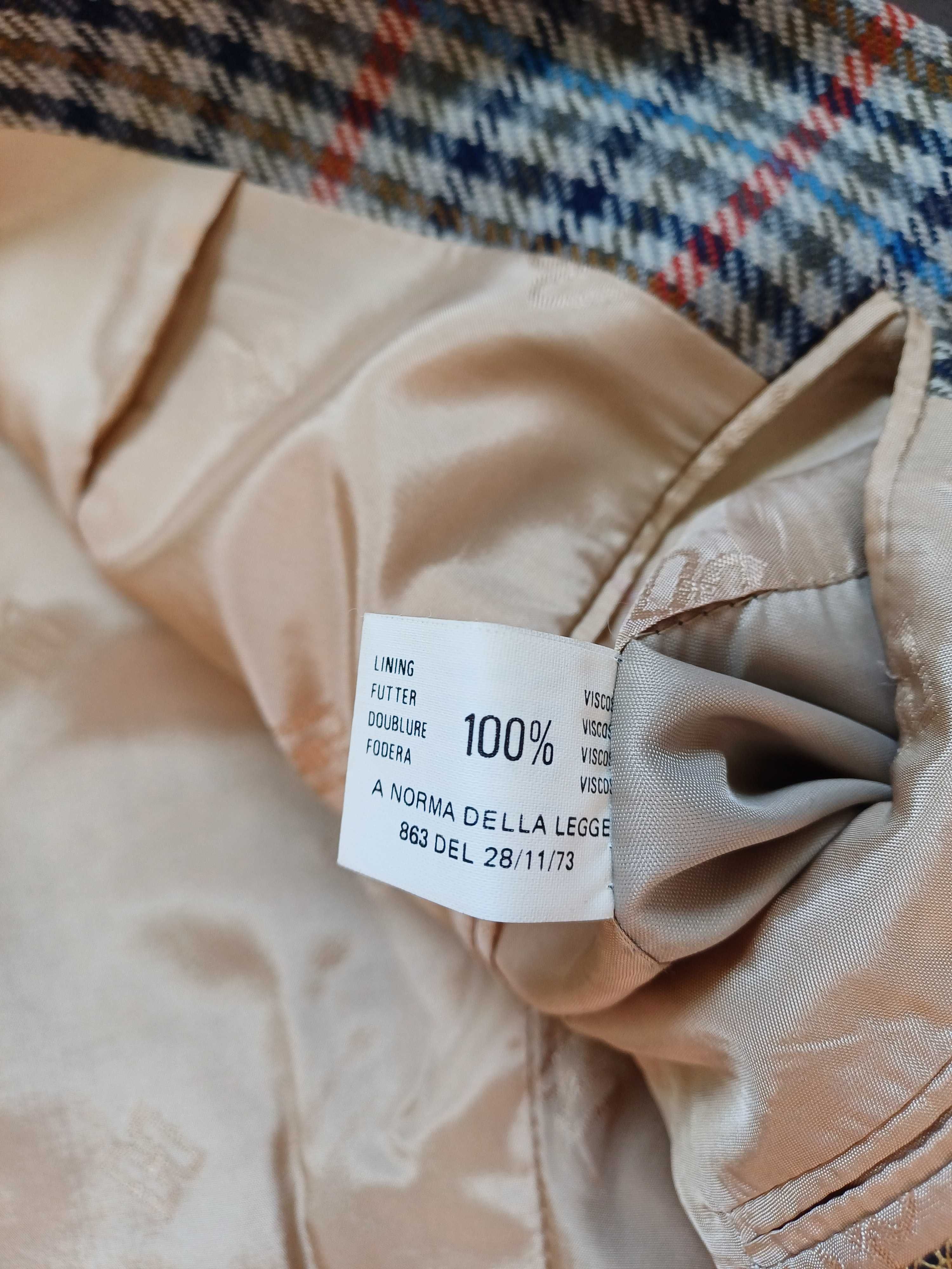 Daks vintage wełniana marynarka w pepitkę rozmiar 46 M