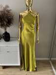 Stylowa satynowa sukienka Asos maxi wieczorowa 38 M dekolt halter