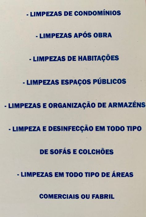 Empresa de limpeza