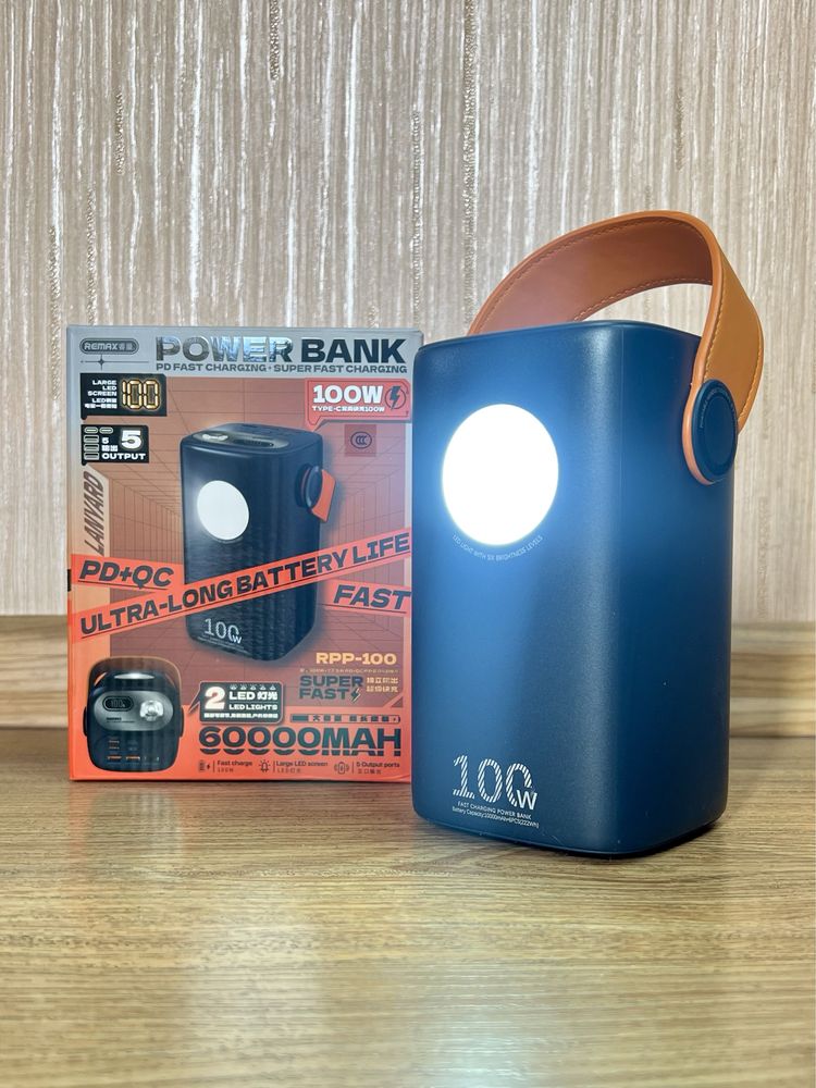Power bank 100W. Очень быстрая зарядка! Ноутбук и телефон. Оригинал!