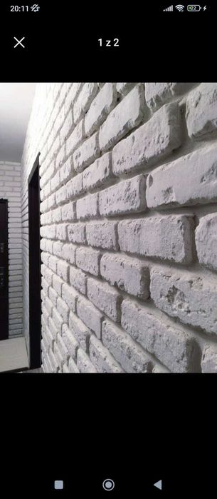 Cegła rzymska płytki gipsowe kamień biały