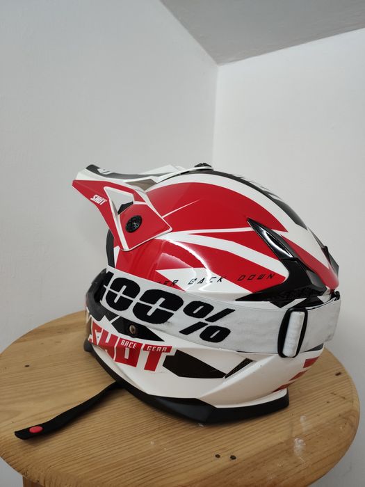 Capacete Pulse SHOT vermelho - M - COMO NOVO