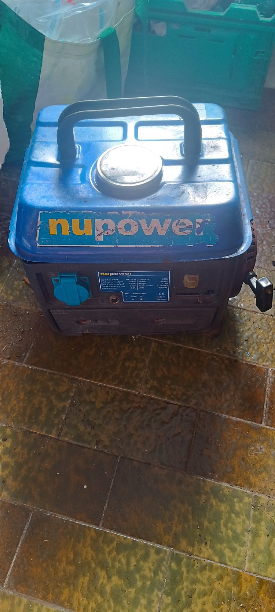 Gerador 800w a 100%