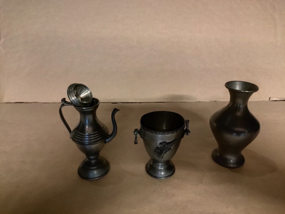 Peças decorativas em estanho