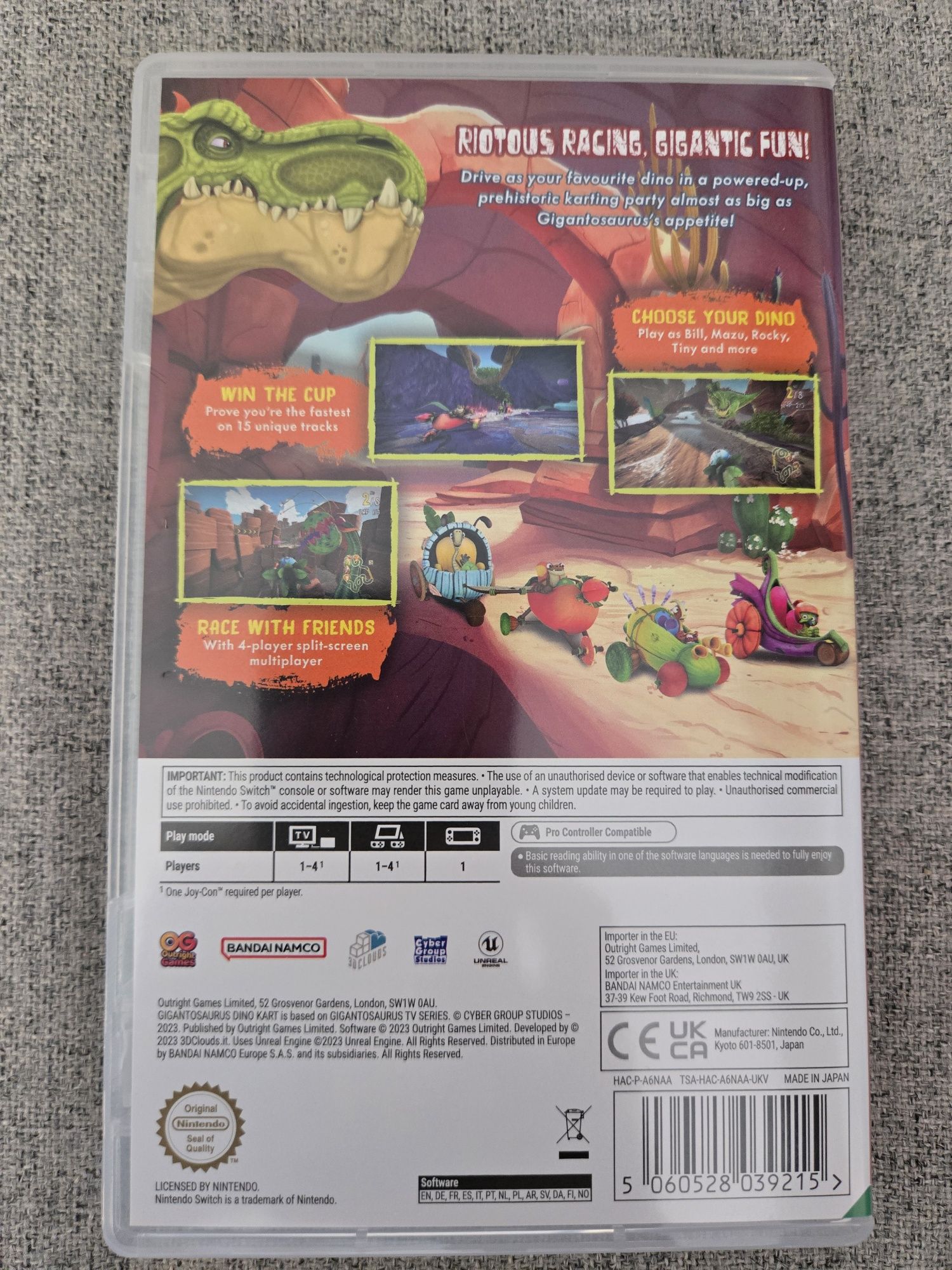 Gigantosaurus Dino Kart nintendo switch