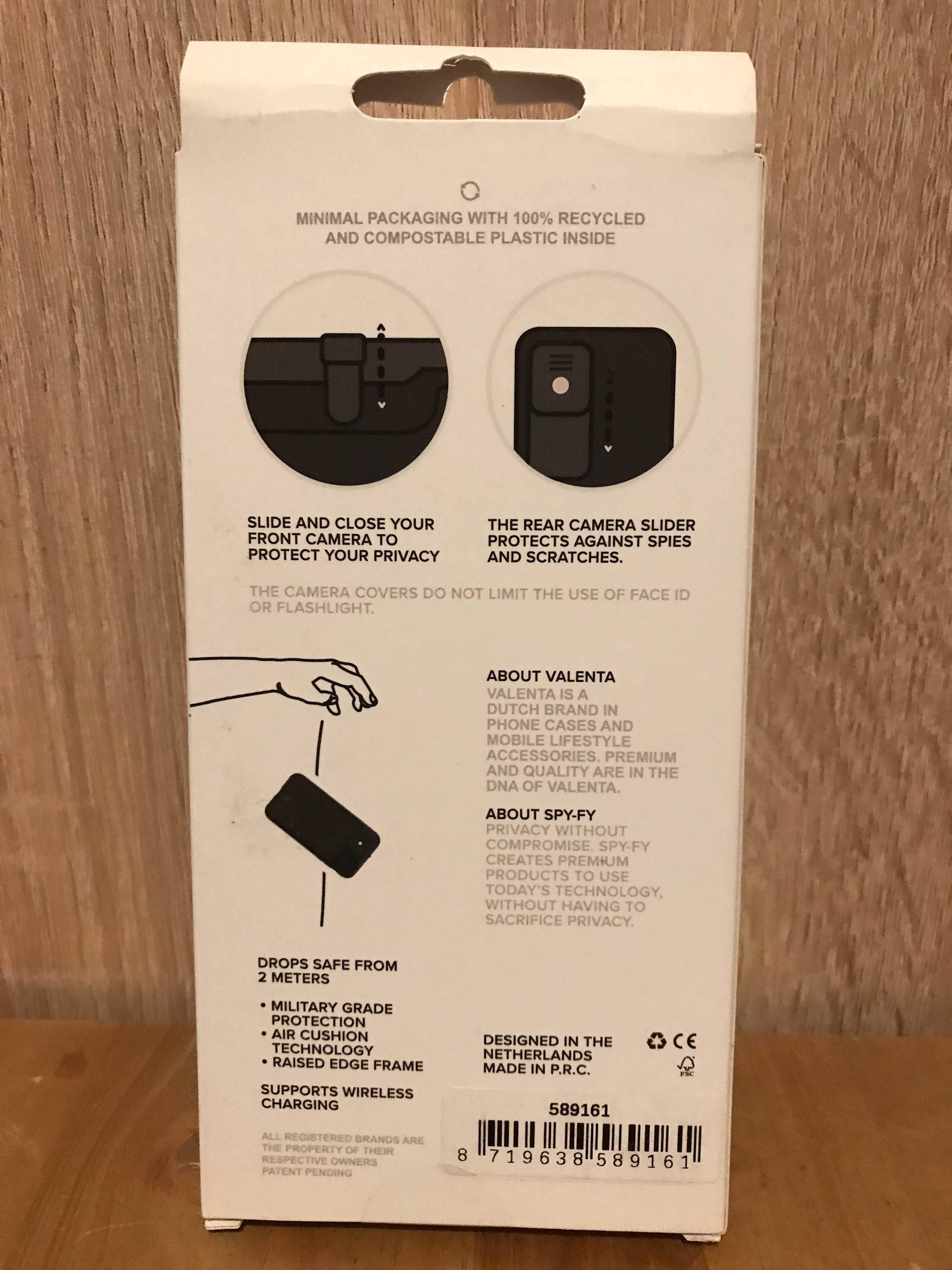 Etui Spy-Fy Valenta iPhone 14 Pro Max osłona kamery z przód/tył +szkło