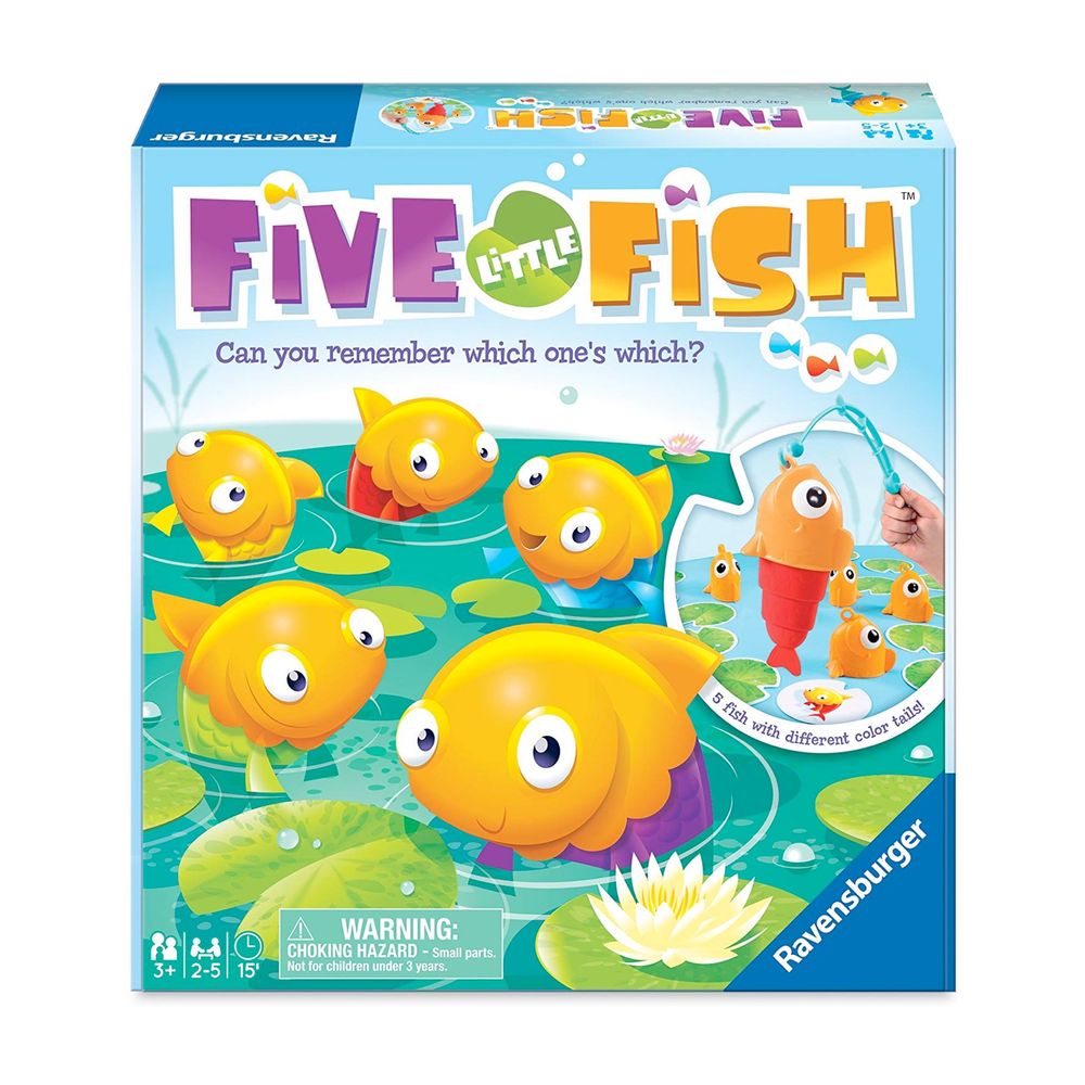 Ravensburger веселая игра рыбалка Five Little Fish