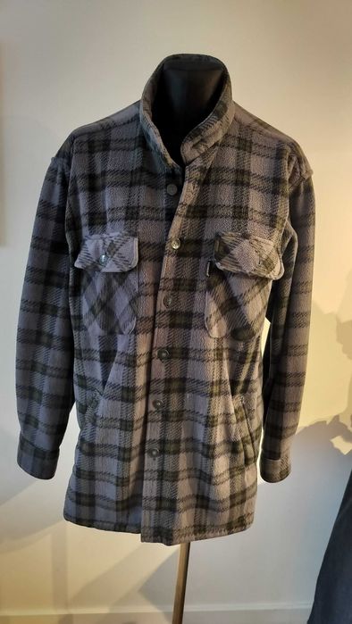 Kurtka męska koszulowa XL wygodna lekka wagowo krata Tonger polar