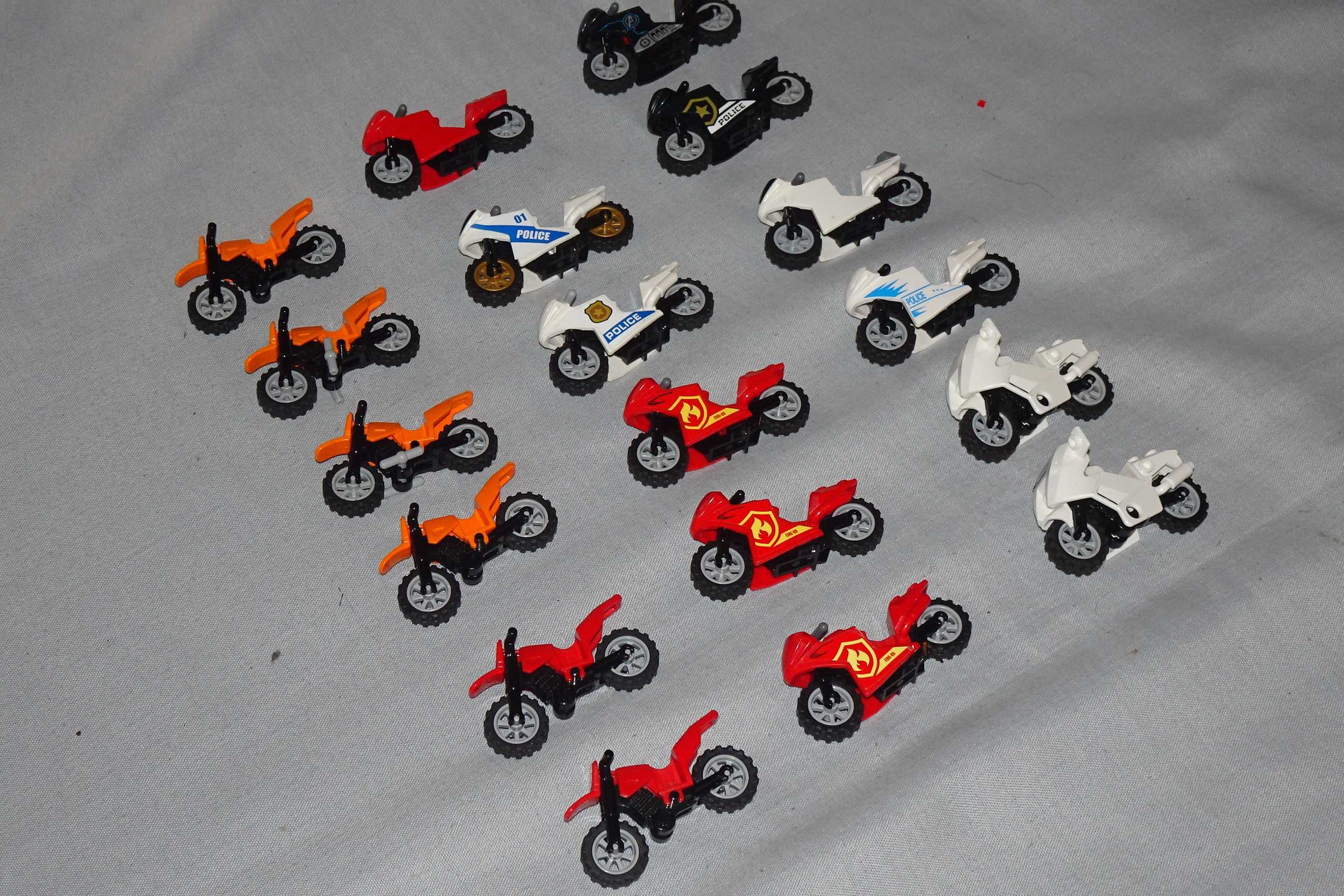 LEGO motocykle mix 18 sztuk City różne modele