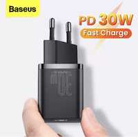 Зарядное Baseus Super Si 30W PD apple iphone блок ipad зарядка samsung