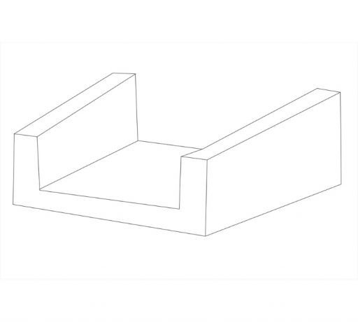 Koryto ściekowe skarpowe trapezowe 38x50x50 cm betonowe