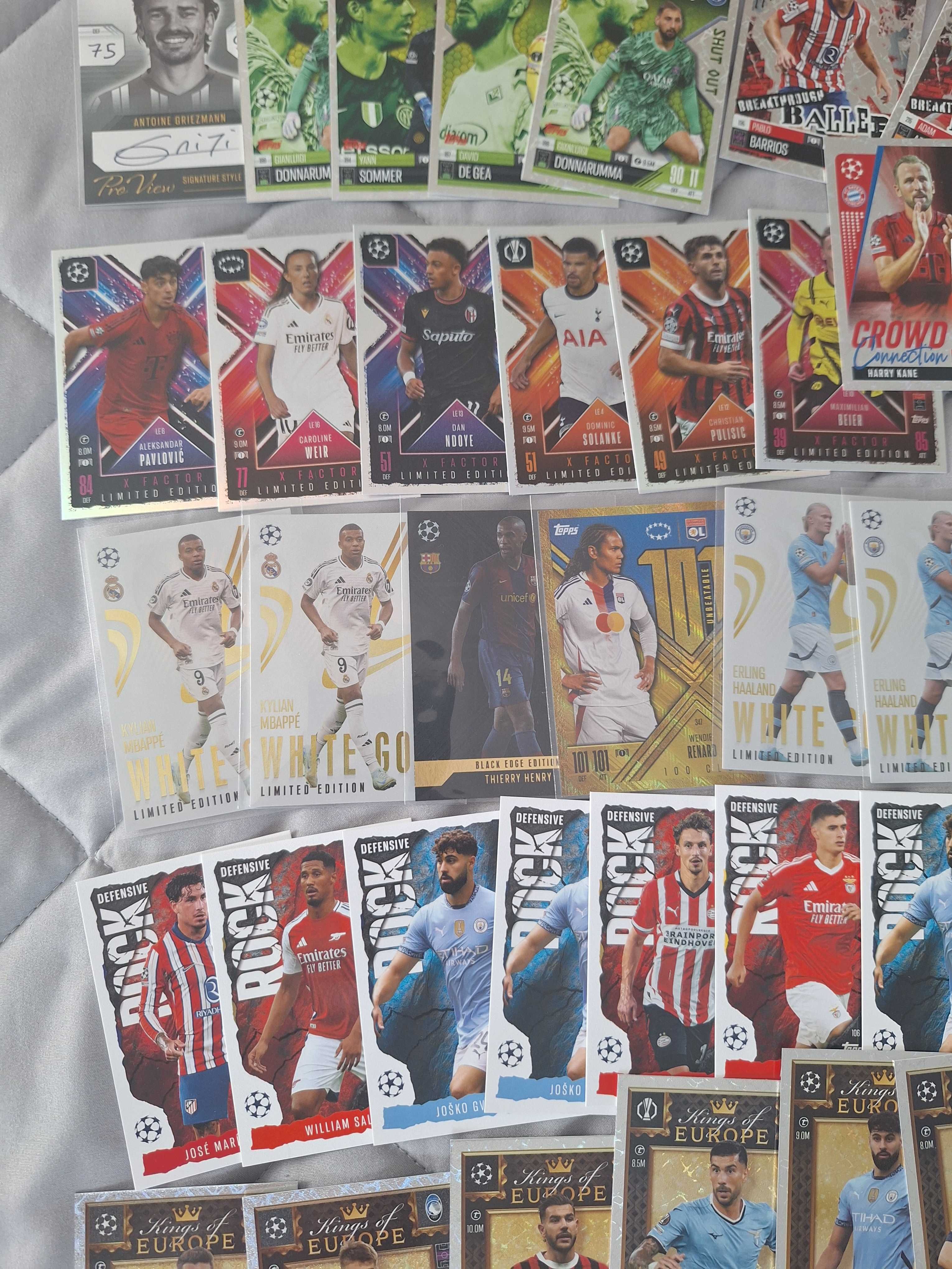 Karty Topps Match Attax extra 2024/2025 różne,crowd, x faktor, limited