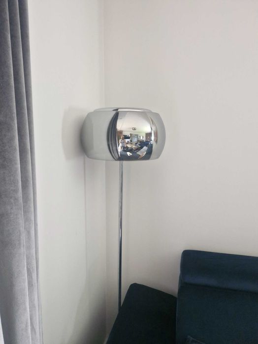 Żyrandol, lampa podłogowa i wisząca glamour srebrna