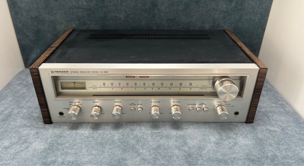 PIONEER SX-550/po serwisie/ALUMINIUM + DĄB/okazja/1976 rok/IGŁA