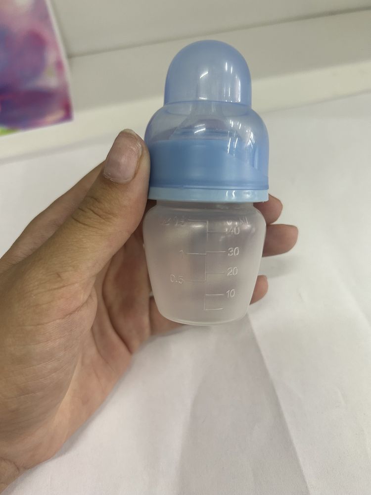 Пляшечка для годування, 40 мл, 0 місяців, синій