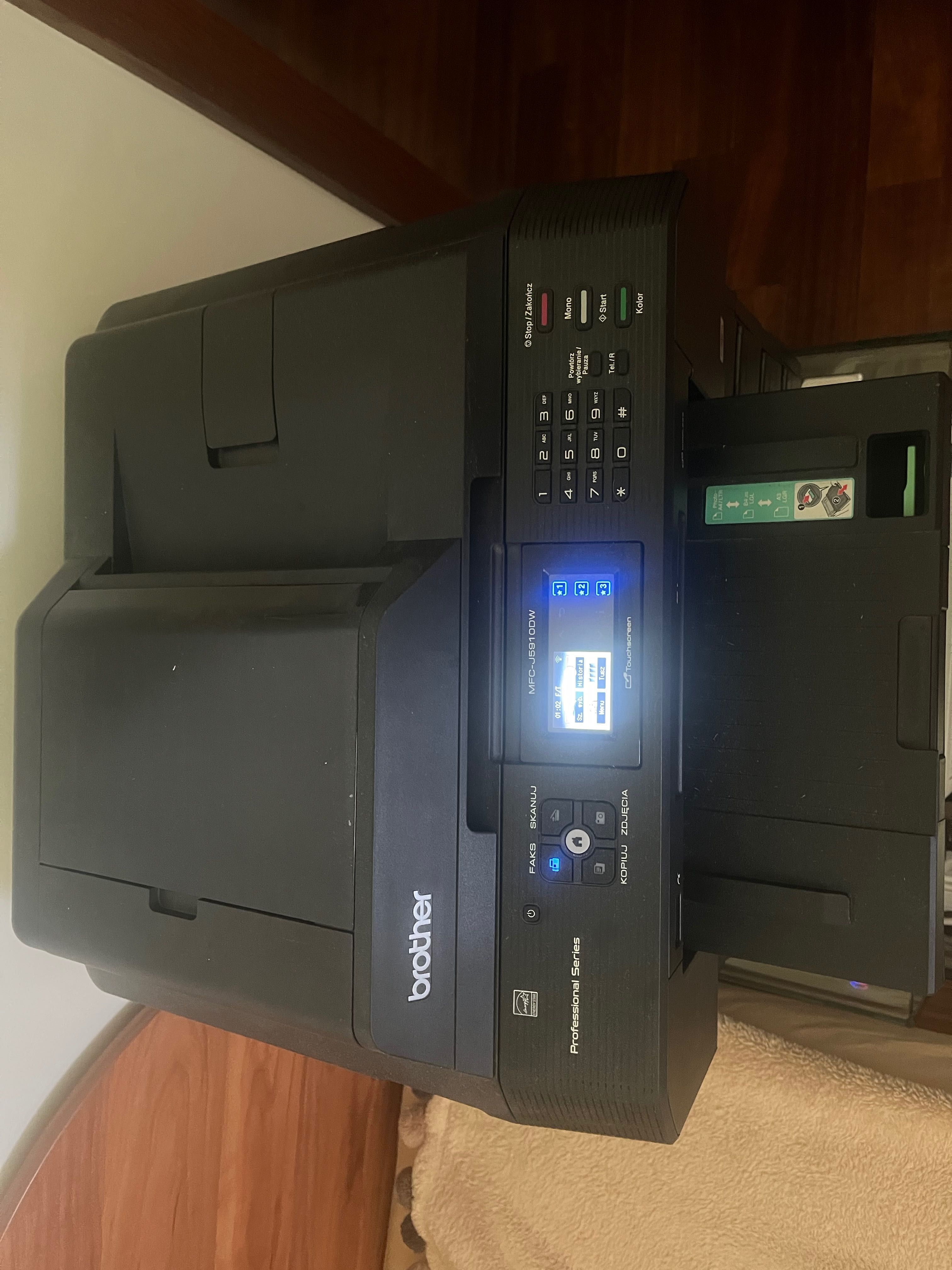 urządz. wielofun. Brother MFC-J5910DW + podstawka i pojemnik na papier