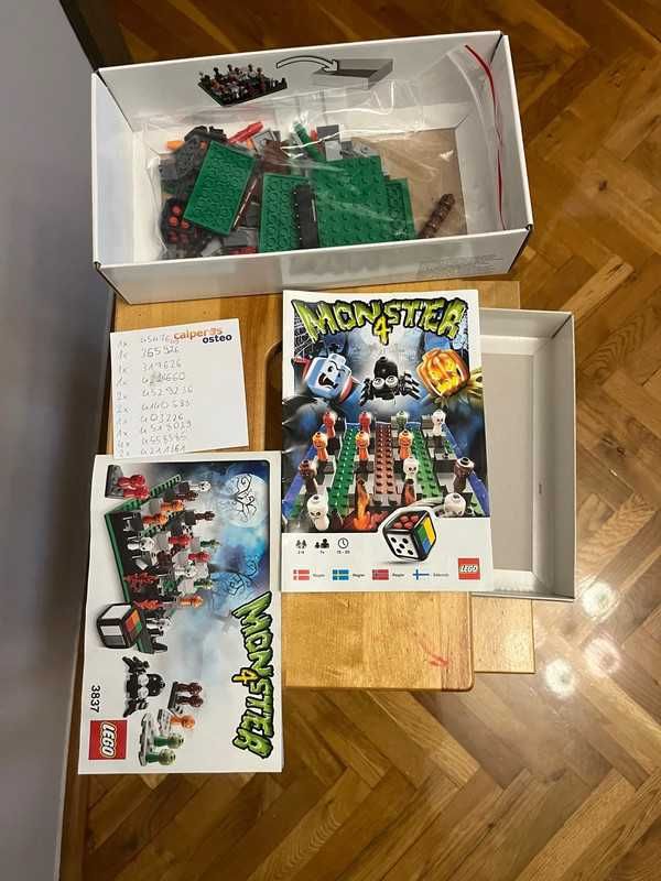 Monster 4 LEGO 3837 gra planszowa na klocki zapasowe
