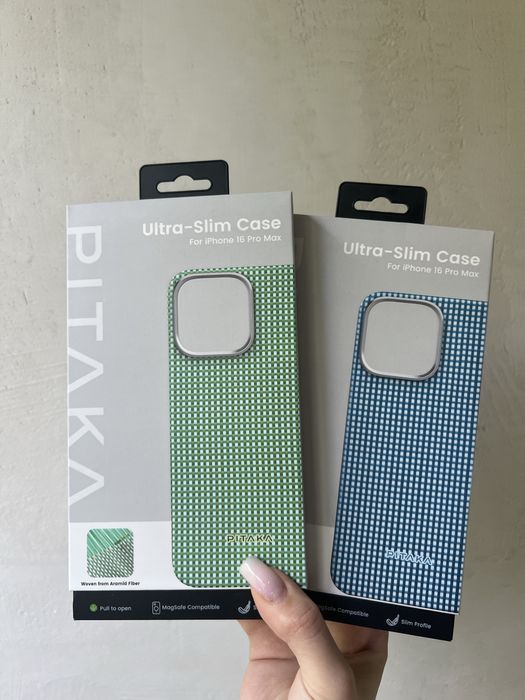 Оригінальні чохли PITAKA iPhone 15/16 Pro Max в асортименті