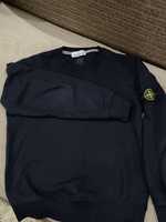 Оригінальний світшот худі Stone Island Sweatshirt Dark blue