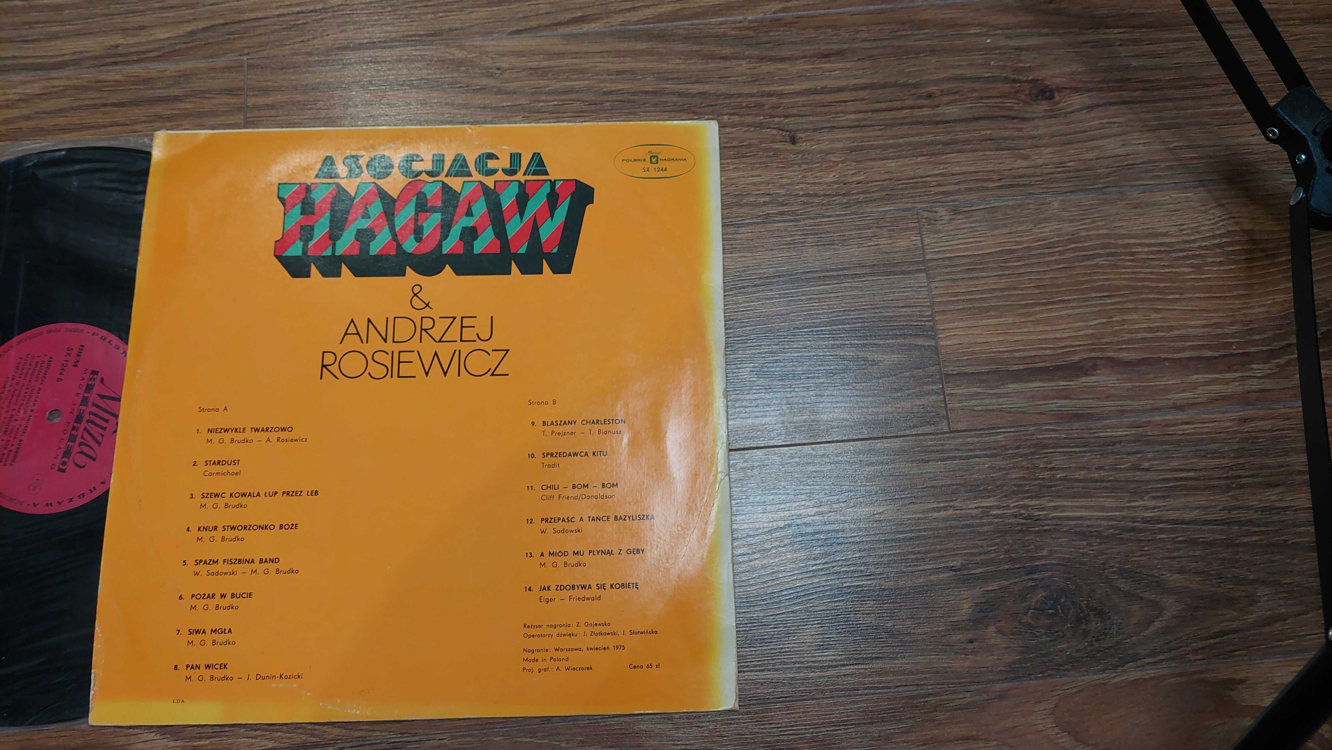 Płyta winylowa Asocjacja HAGAW i Andrzej Rosiewicz
