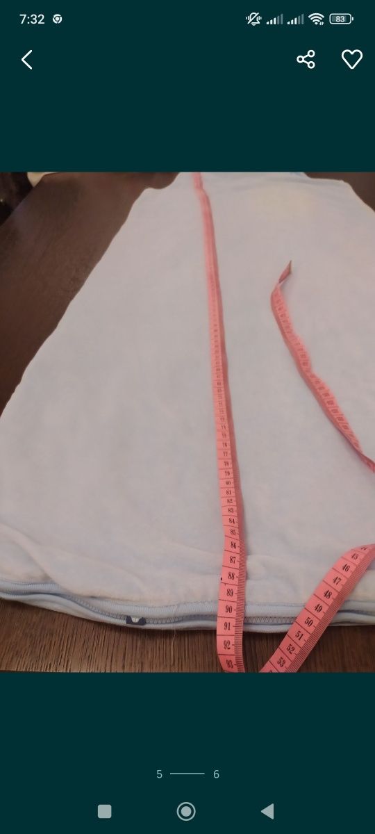 Śpiwór otulacz ocieplacz 90 cm kokon