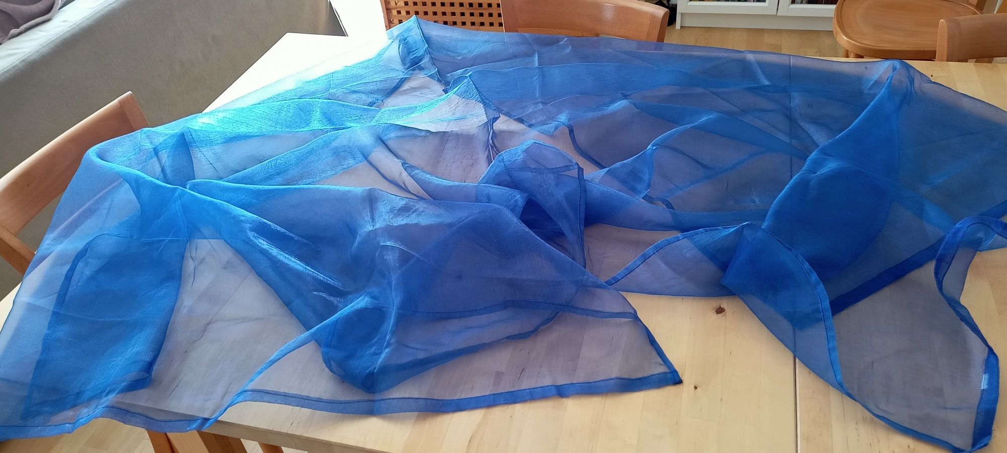 Materiał chabrowy Organza