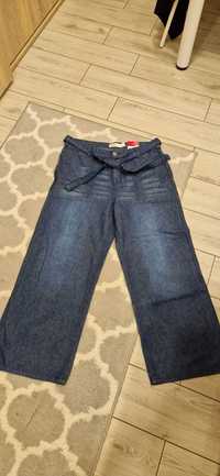 Janina spodnie szerokie jeans 38