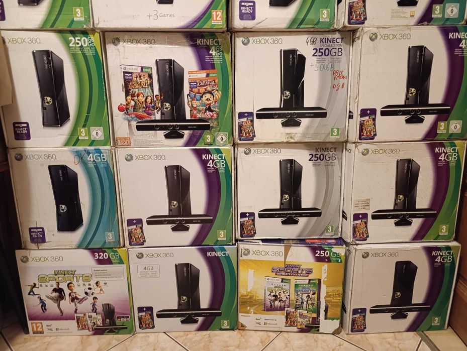 Kolekcja Kartonów do xbox 360 fat, Xbox 360 Slim, Xbox 360 E