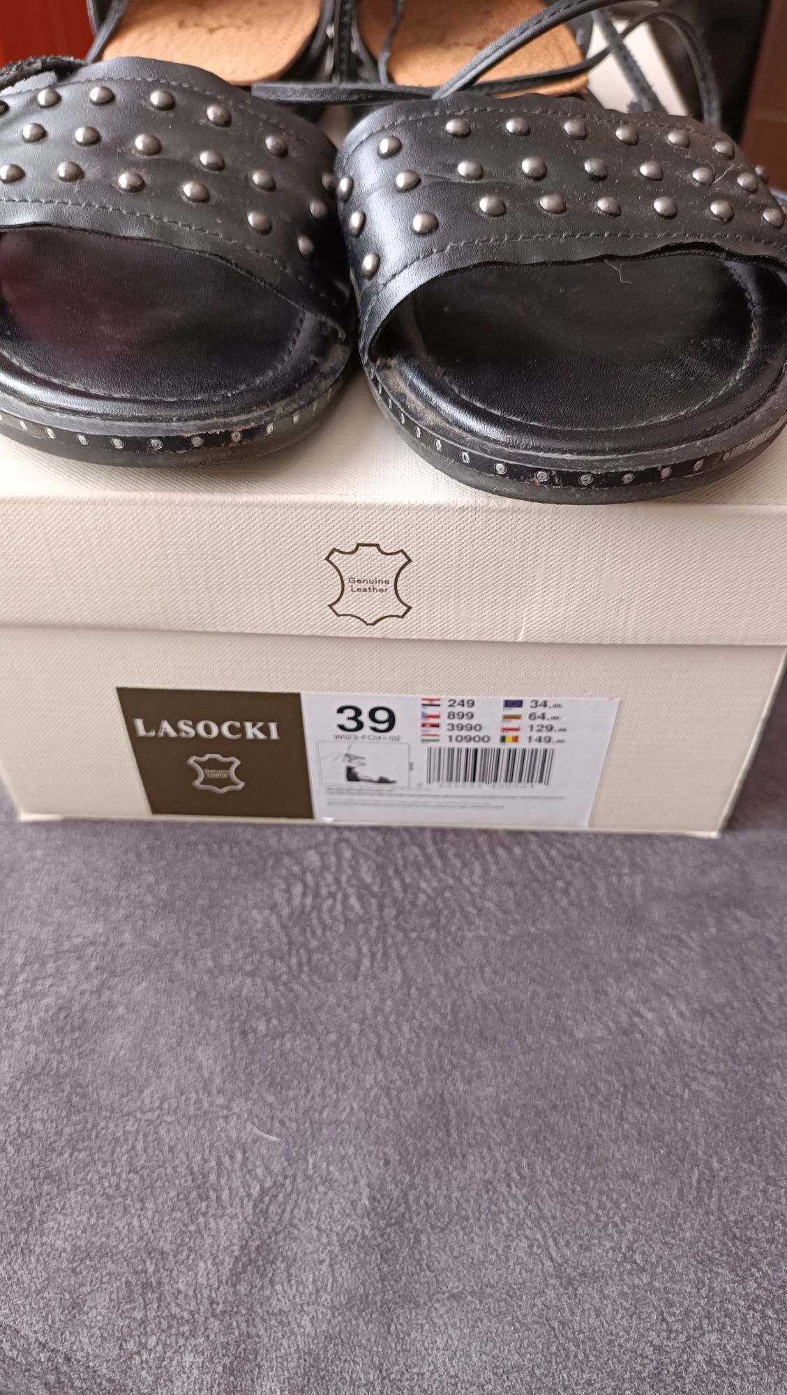 Sandałki LASOCKI wiązanie