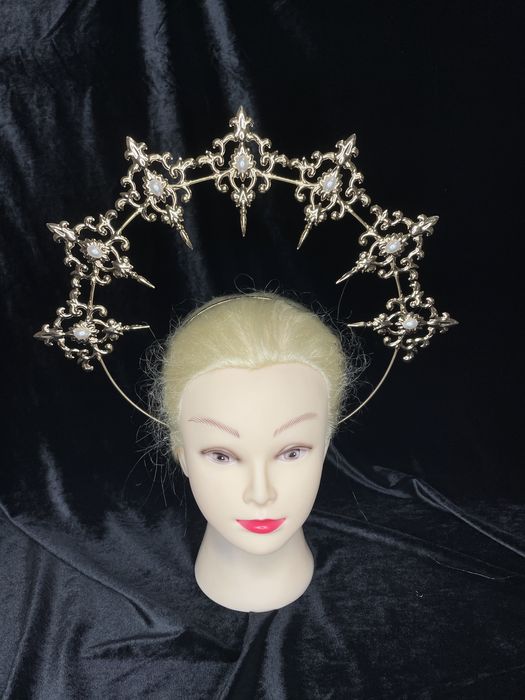 Вінок обруч корона муерте хеловін helloween квітами чорними відьма