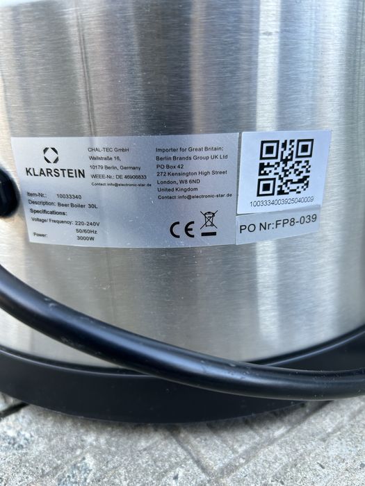 Klarstein 30л Пивоварня