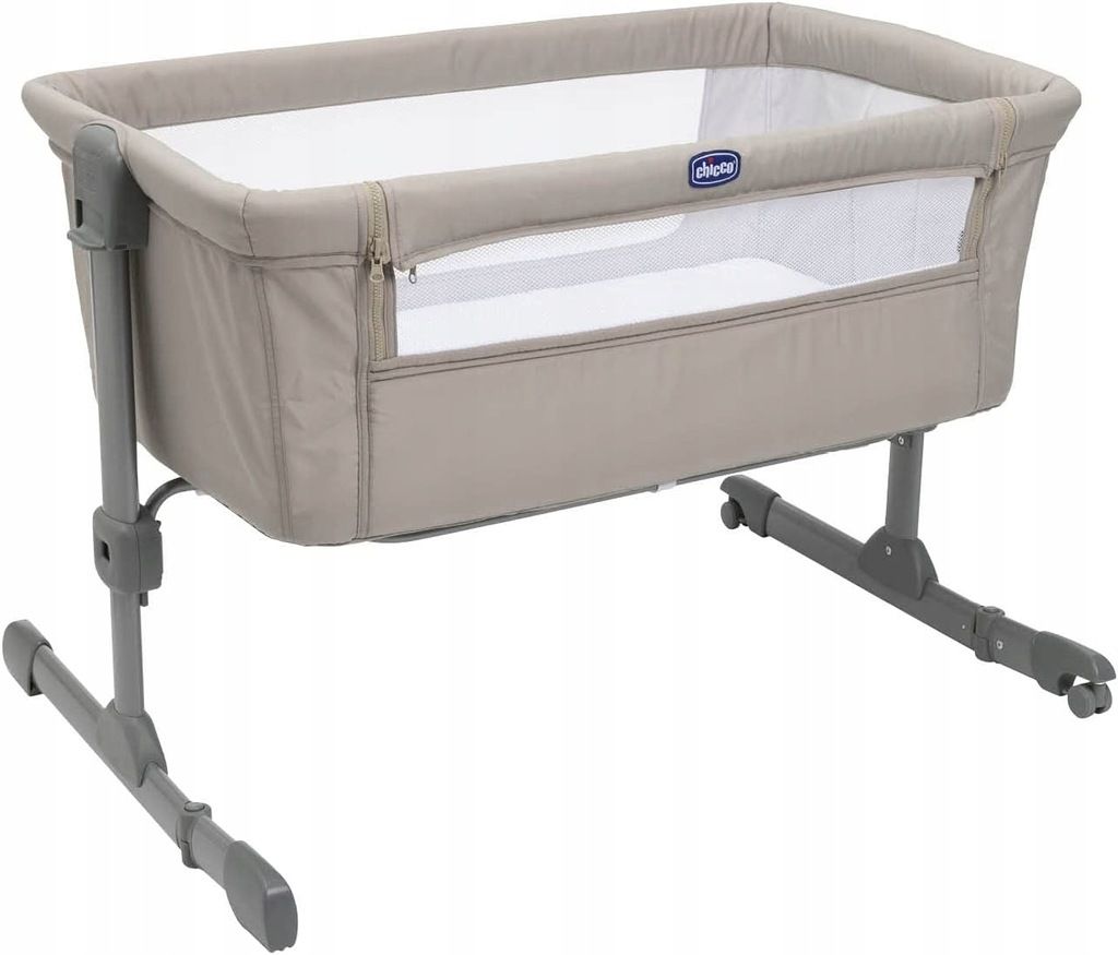 chicco next2me essential dune re lux łóżeczko dostawne dostawka