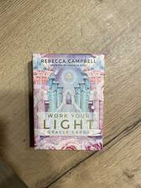 Karty Oracle, Wyrocznia Światła, Rebecca Campell Work Your Light tarot
