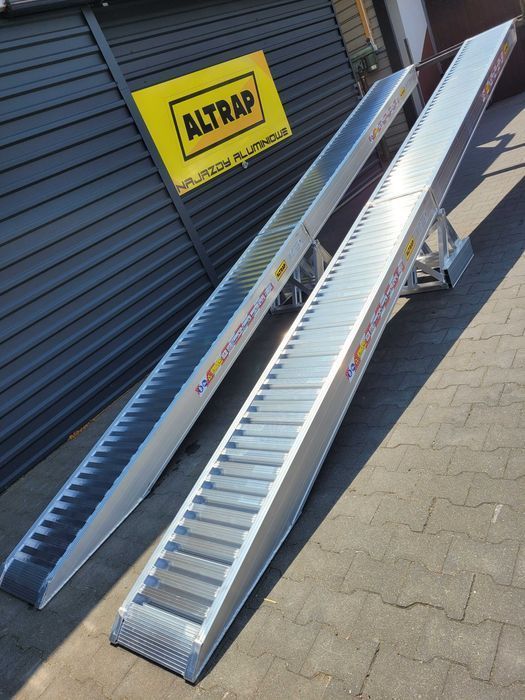 ALTRAP Najazdy aluminiowe 4m 5,5t 3400 zł komplet certyfikat