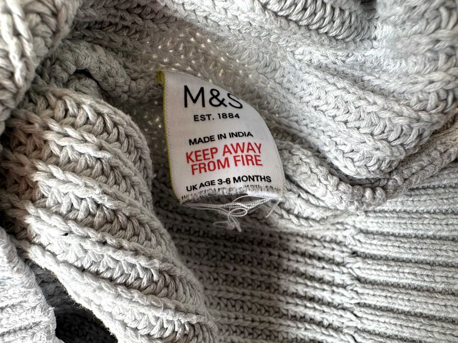 M&S Sweter dla chłopca (3-6 miesiące, 68cm)