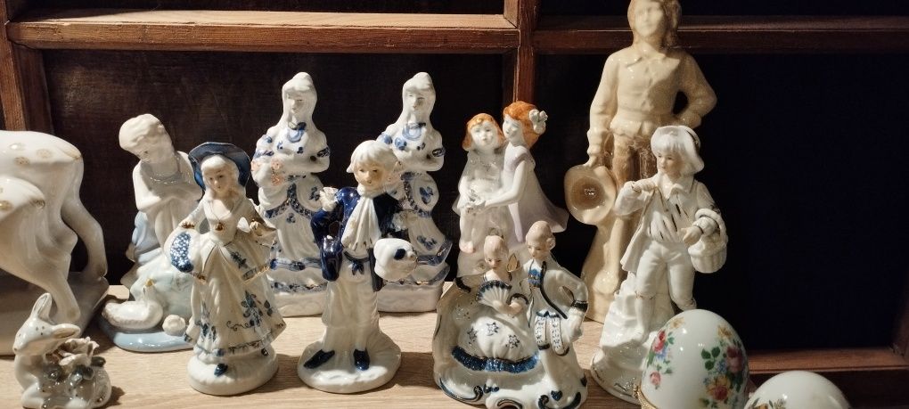 Porcelanowe figurki stare prl