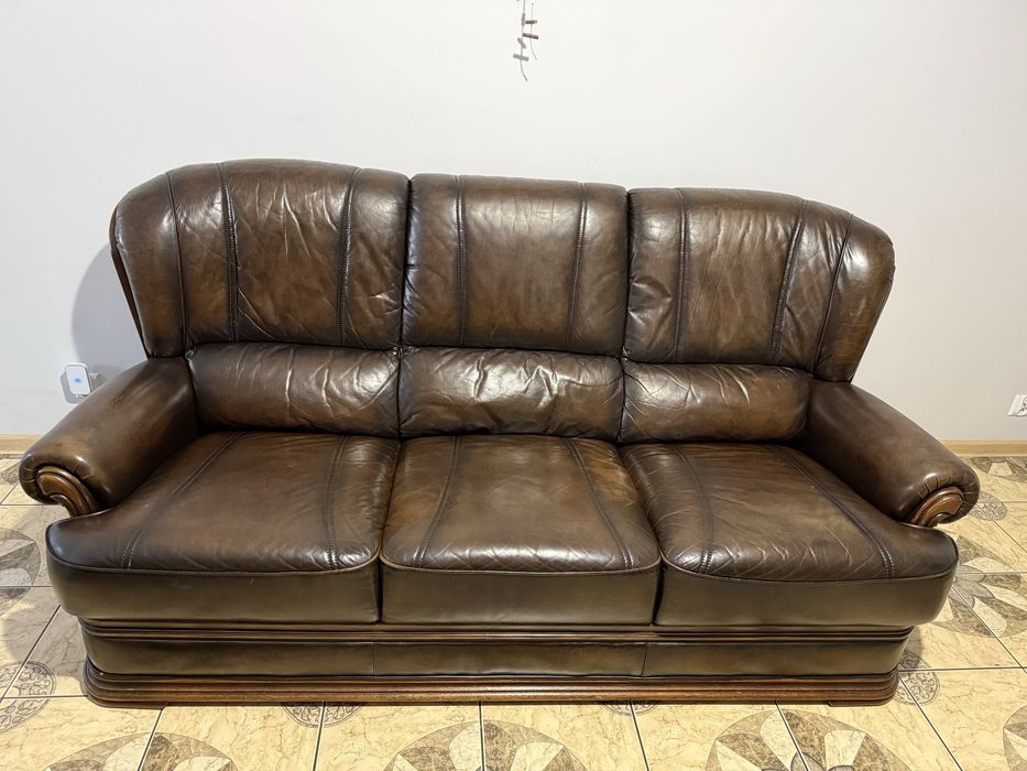 Kanapa i fotele ze skóry