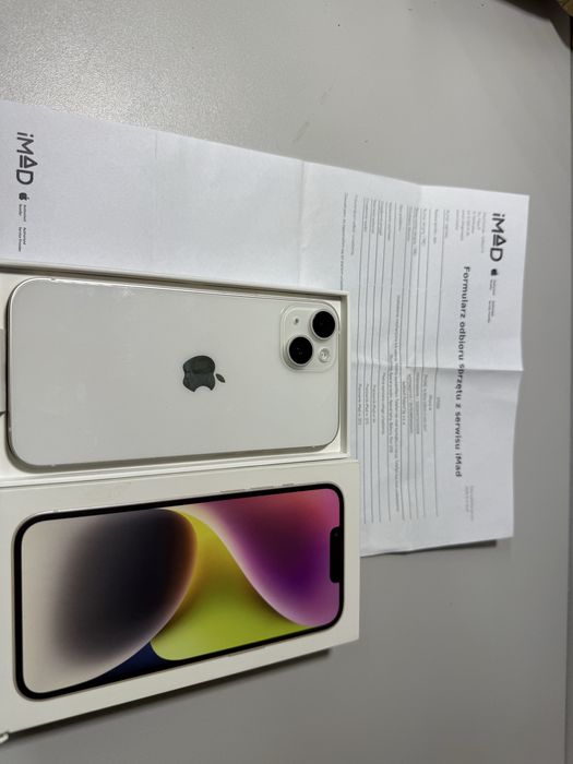 iPhone 14 128 GB Starlight/Nieaktywowany/Bezrat/ Wrocław sklep