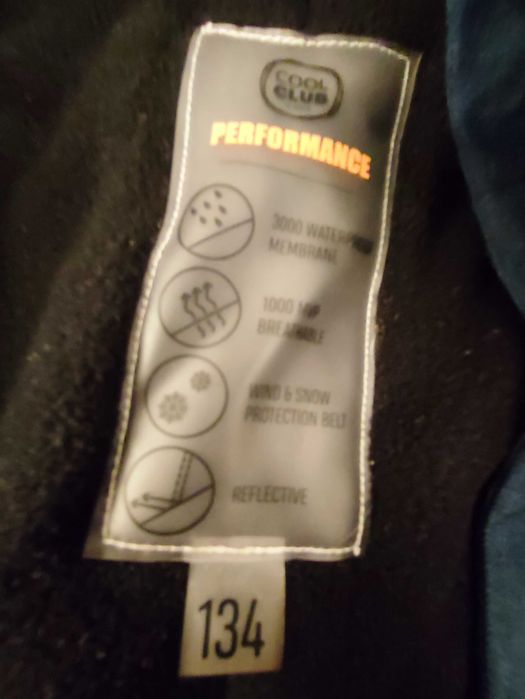 Kombinezon narciarski COOL CLUB r. 134 (Membrana 3000) - Stan BDB