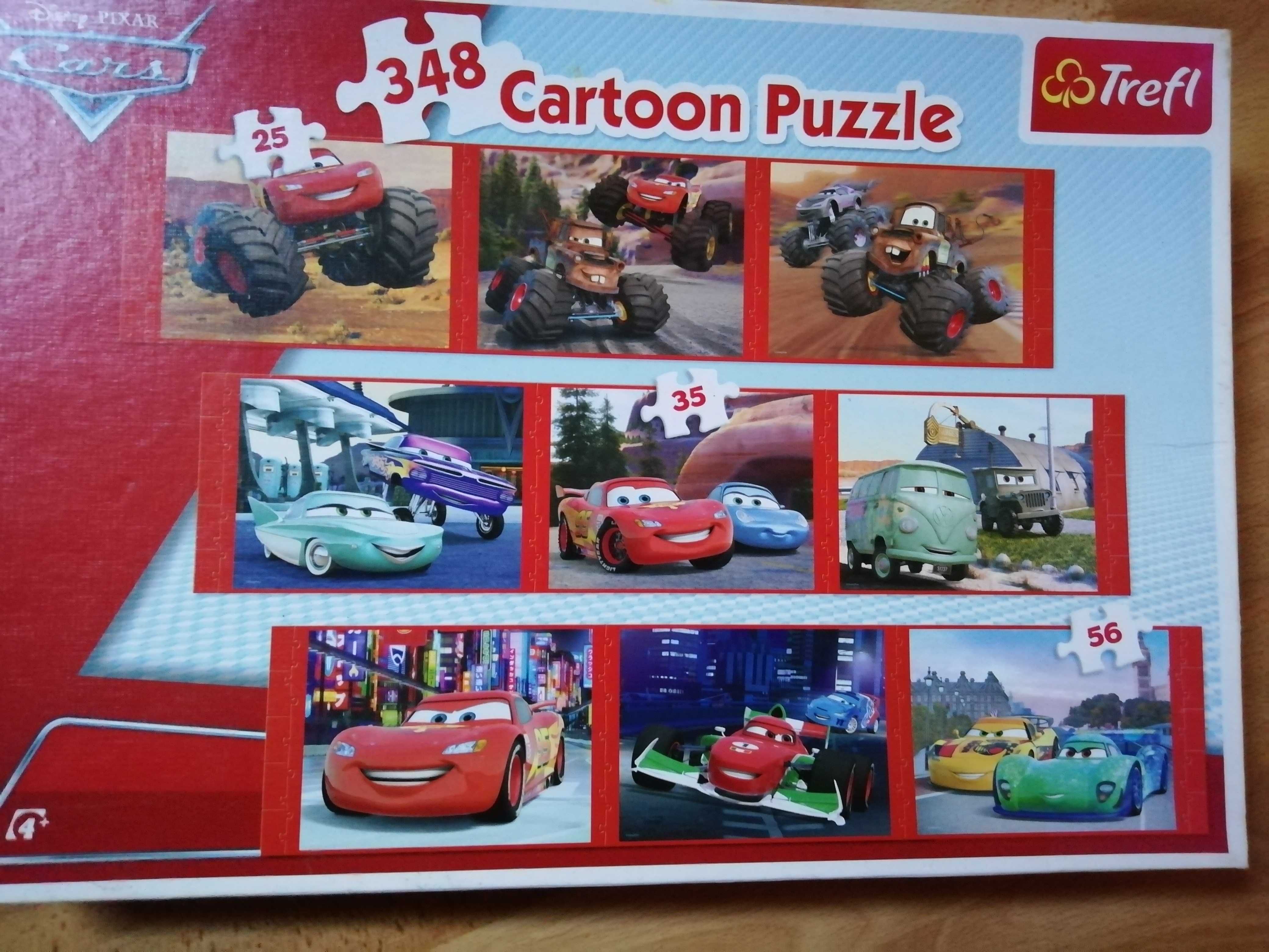 9 Puzzles do filme Carros