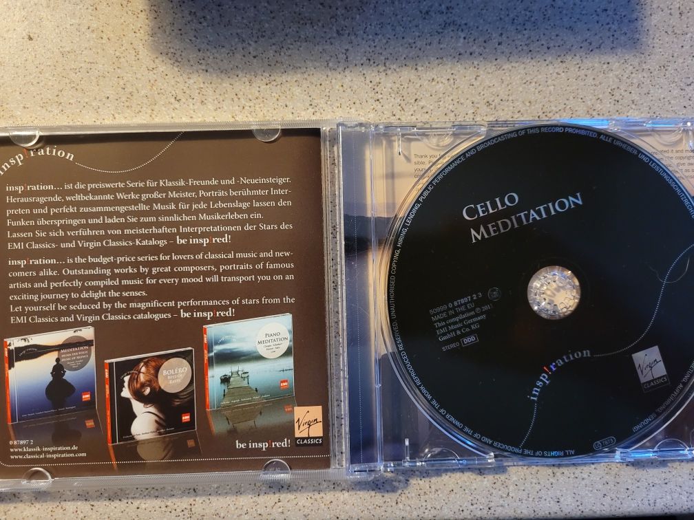 CD Cello Meditations Insp!ration 2011 EMI/Virgin Classic