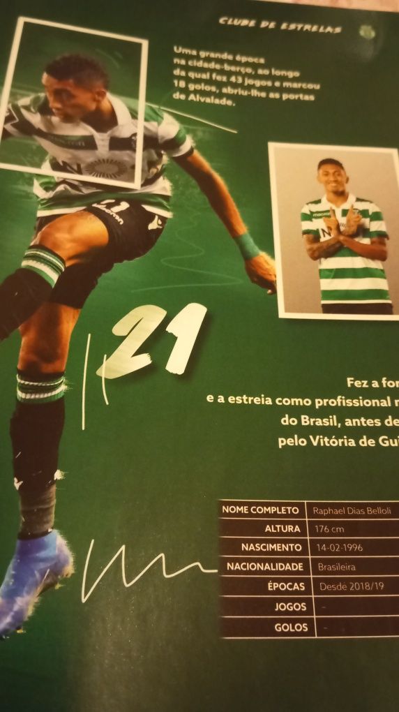 Caderneta completa Sporting c.p 2018/2019