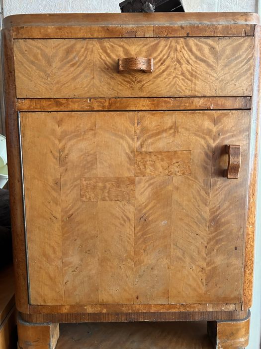 2 szafki nocne -Art Déco, ok. 1925–40 - Poznań/Zielona Góra, vintage