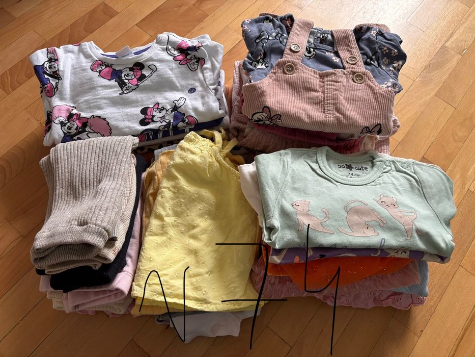 Ciuszki rozmiar 74 dla dziewczynki