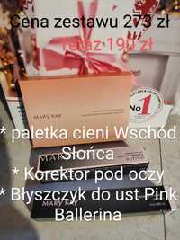 Zestaw paletka, korektor, błyszczyk