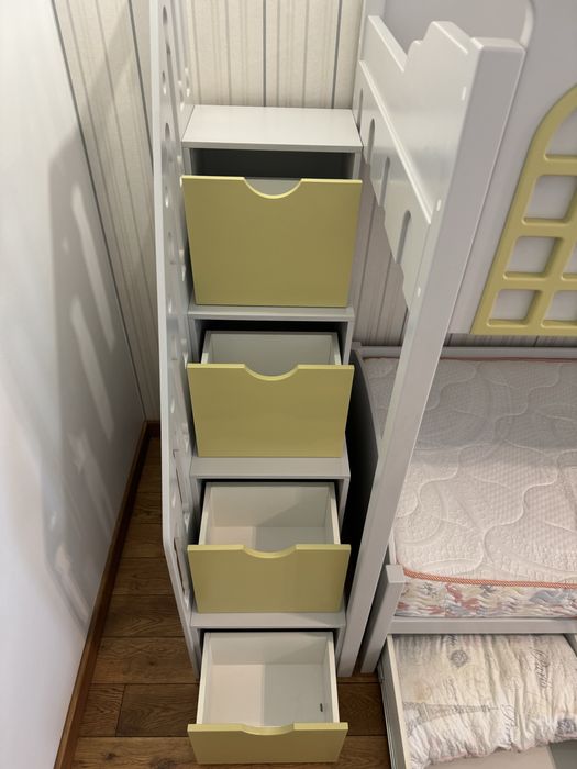 Ліжко двоярусне один матрас Феофанія