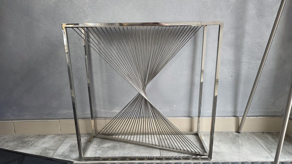 Konsolka glamour czarna szklana