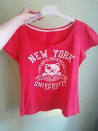 T-shirt czerwony clockhouse 2XL New York